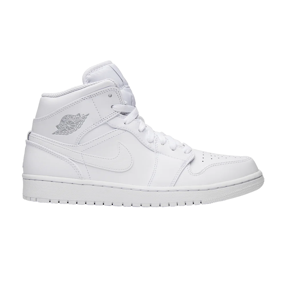 Кроссовки Air Jordan 1 Retro Mid 'White Pure Platinum'