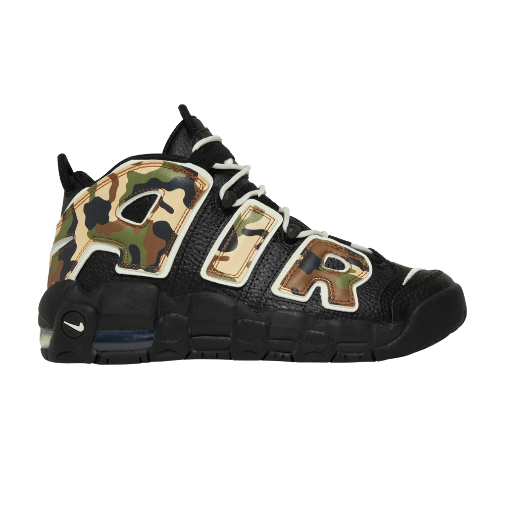 Кроссовки Nike Air More Uptempo QS GS 'Camo'