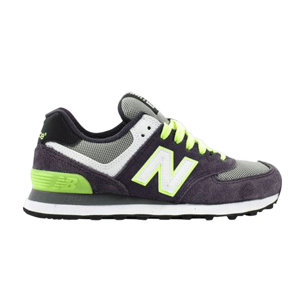 Кроссовки New Balance Wmns 574 Classic 'Purple Fluorescent Green'