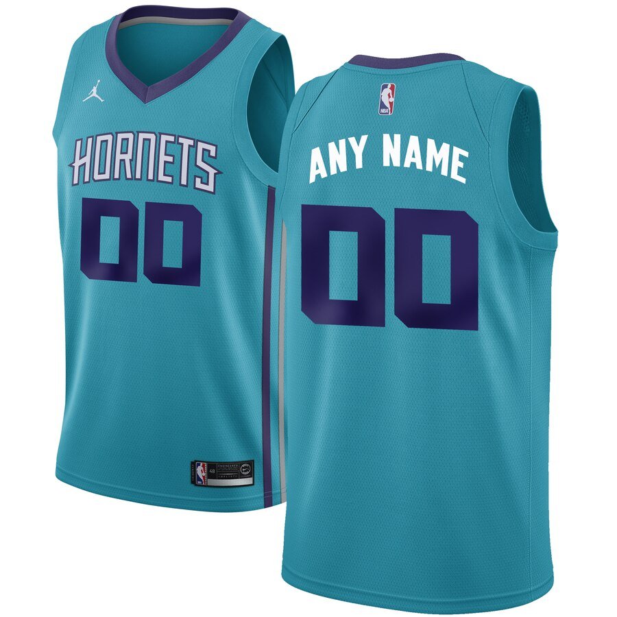 Баскетбольная джерси 2019-20 Charlotte Hornets Swingman Custom Teal – Icon Edition