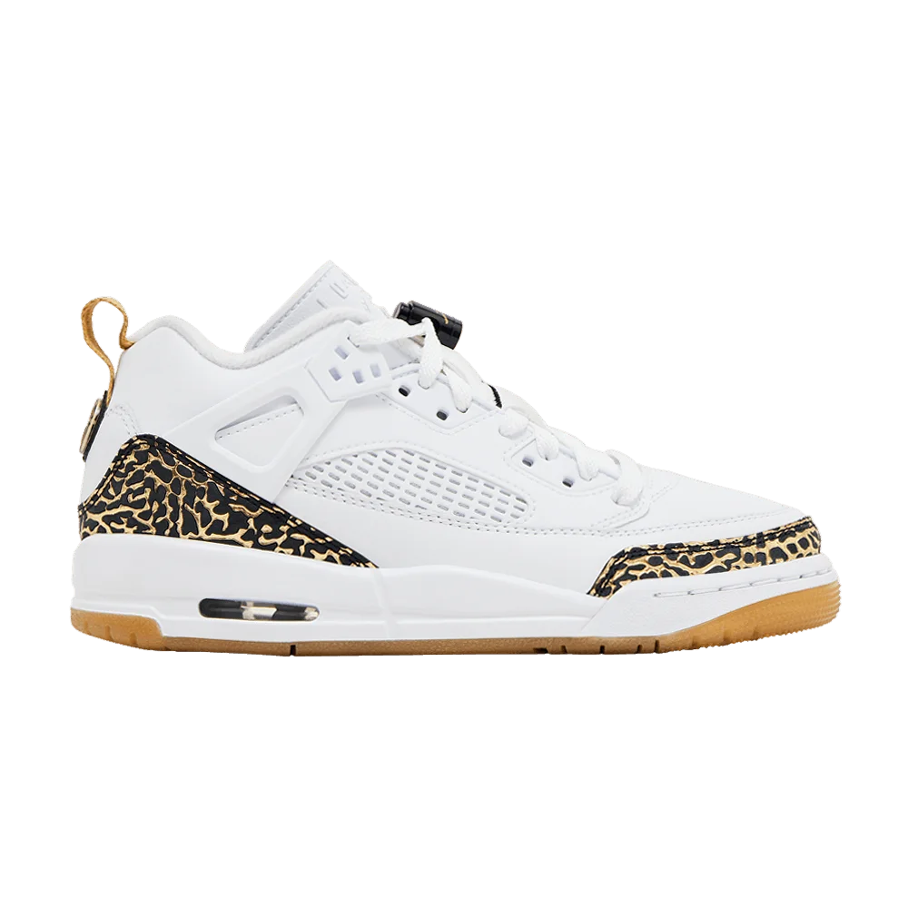 Кроссовки Air Jordan Spizike Low GS 'White Black Metallic Gold'