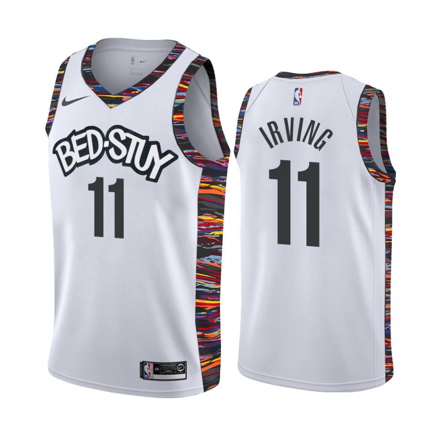 Баскетбольная джерси 2020-21 Brooklyn Nets #11 Kyrie Irving City Edition White Swingman Jersey