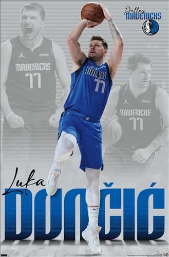 Настенный постер Luka Doncic Dallas Mavericks NBA Wall Poster