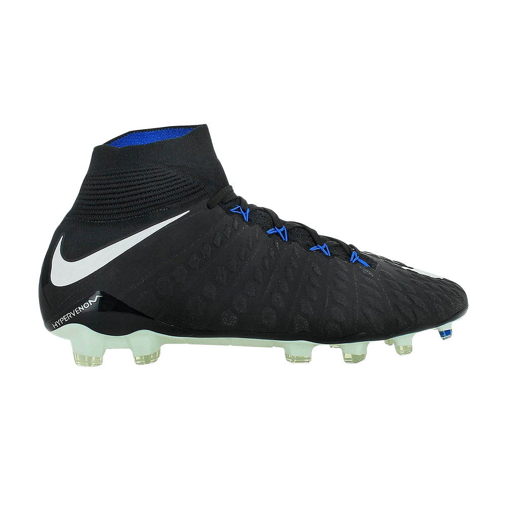 Кроссовки Nike Hypervenom Phantom 3 DF FG 'Black White Royal'