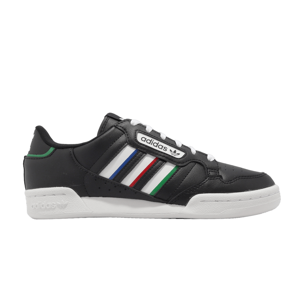 Кроссовки Adidas Continental 80 Stripes J 'Black White Vivid Red'