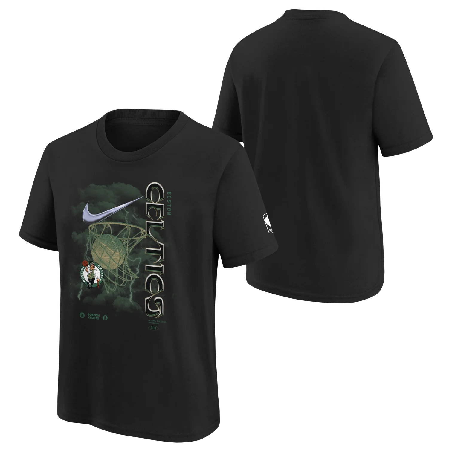 Баскетбольная футболка Nike Boston Celtics 2024 City Edition Courtside 2 Youth NBA T-Shirt