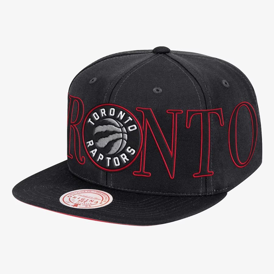 Бейсболка Mitchell & Ness Black Toronto Raptors Winner Circle Snapback Hat