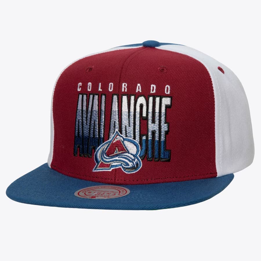 Бейсболка Mitchell & Ness Burgundy Colorado Avalanche Billboard 2 Snapback Hat