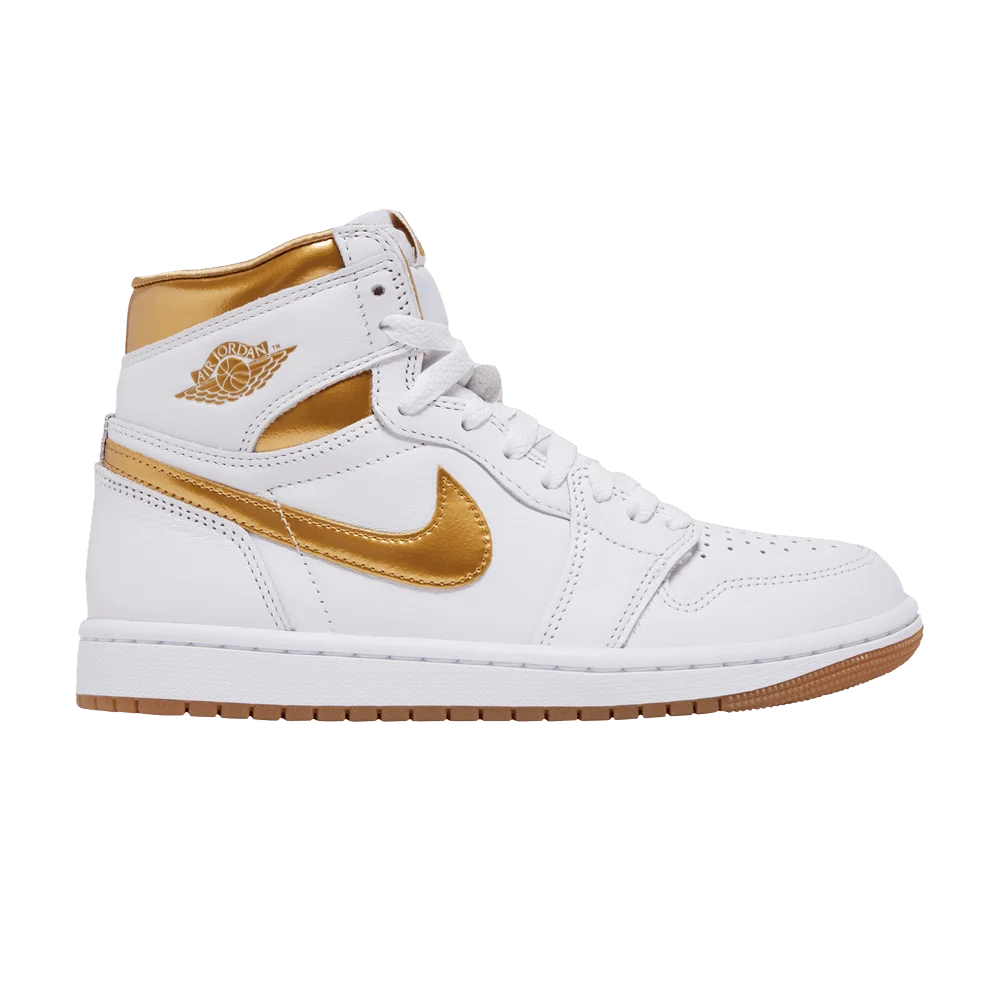 Кроссовки Wmns Air Jordan 1 Retro High OG 'Metallic Gold'
