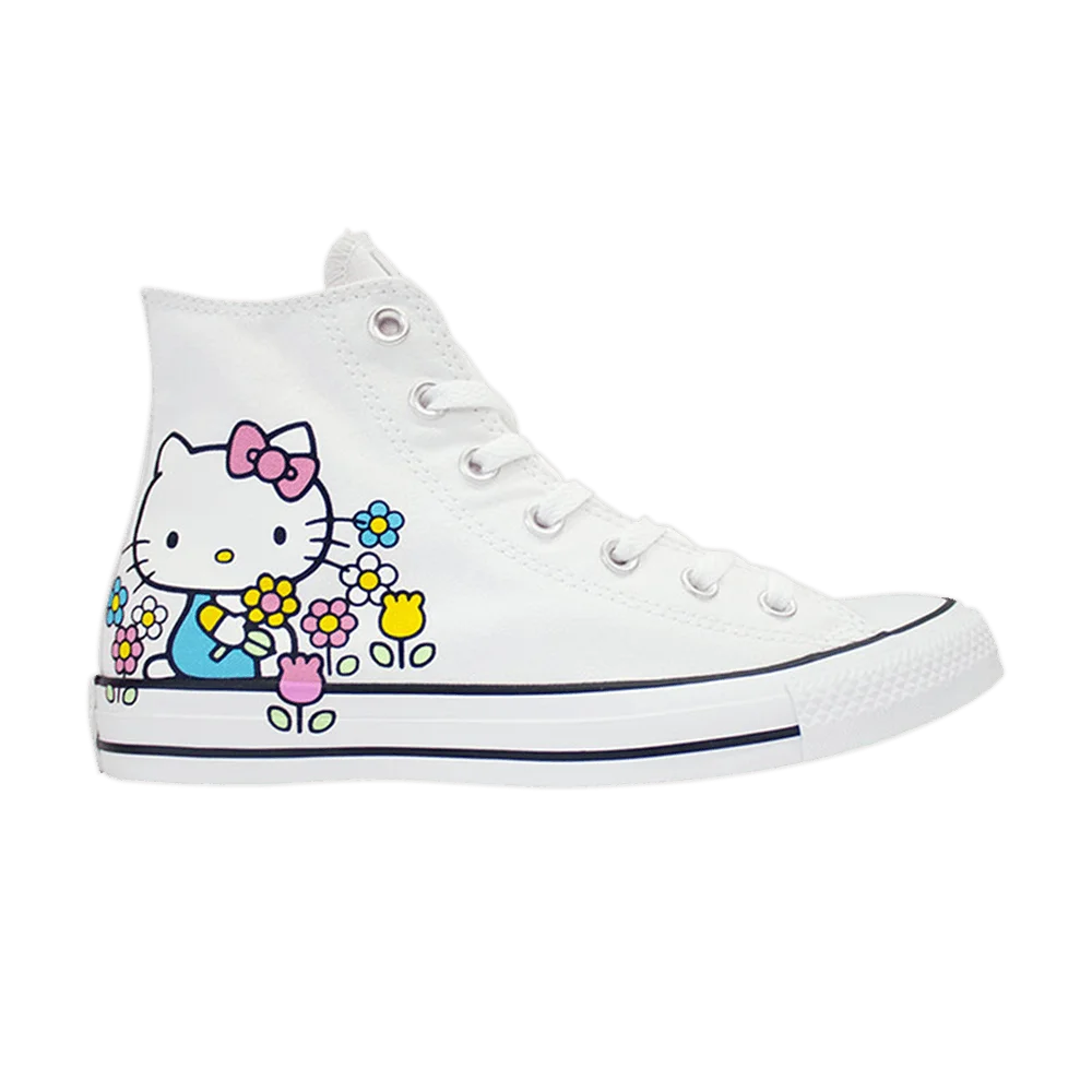 Кроссовки Hello Kitty x Converse Chuck Taylor All Star High 'Flowers'
