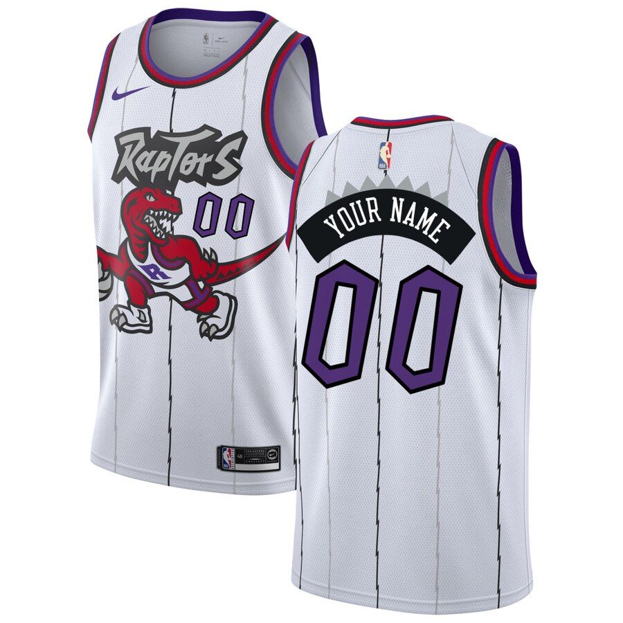 Баскетбольная джерси 2019-20 Toronto Raptors Hardwood Classics Custom Swingman White