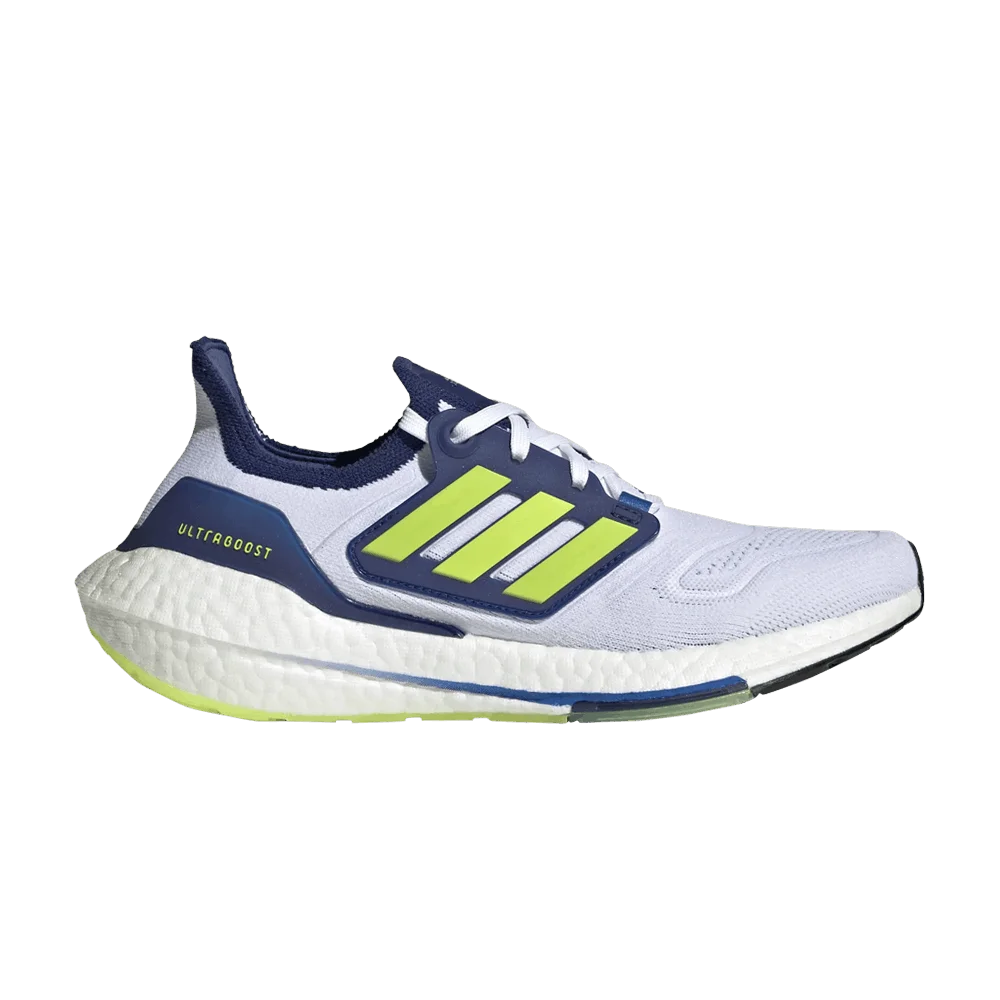 Кроссовки Adidas Wmns UltraBoost 22 'White Solar Yellow Blue'