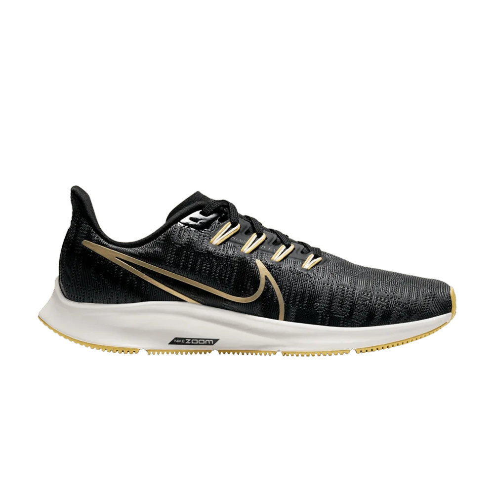Кроссовки Nike Wmns Air Zoom Pegasus 36 Premium 'Black Metallic Gold'