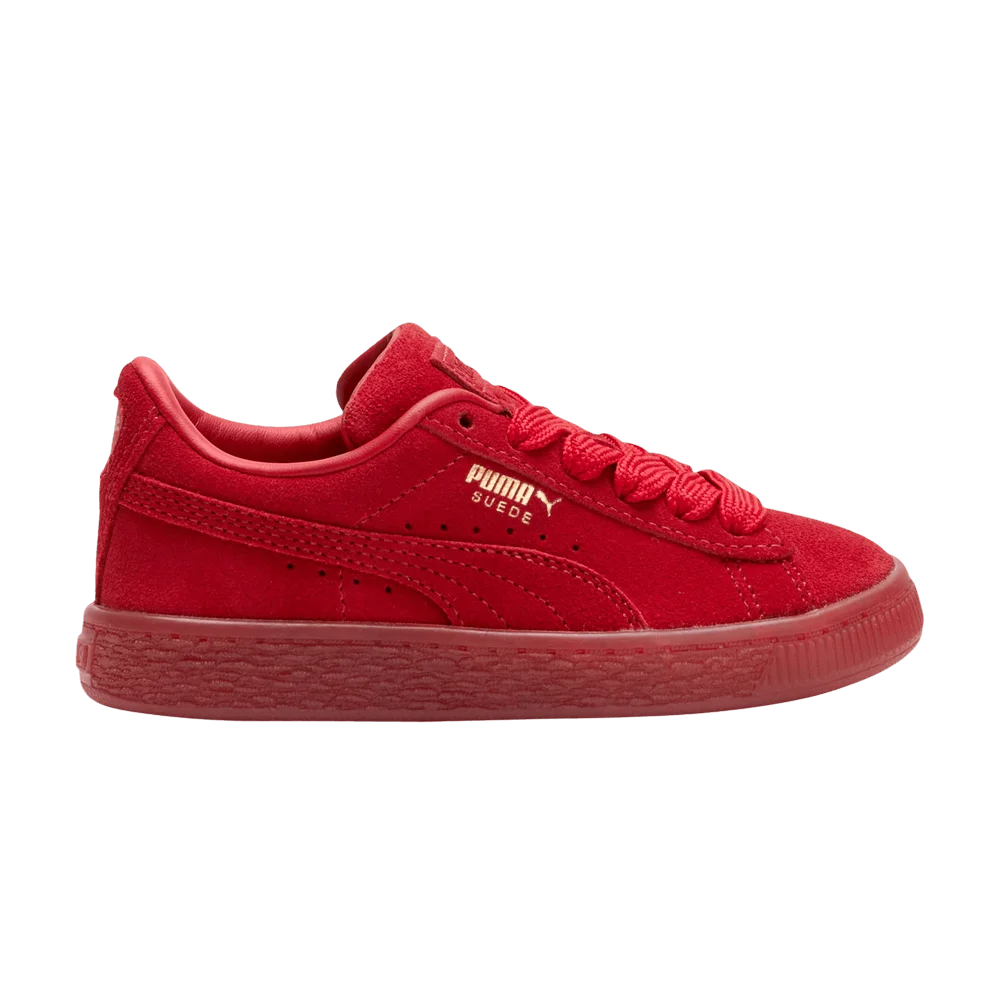 Кроссовки Puma Suede Classic Little Kid 'Mono Gold - Red'