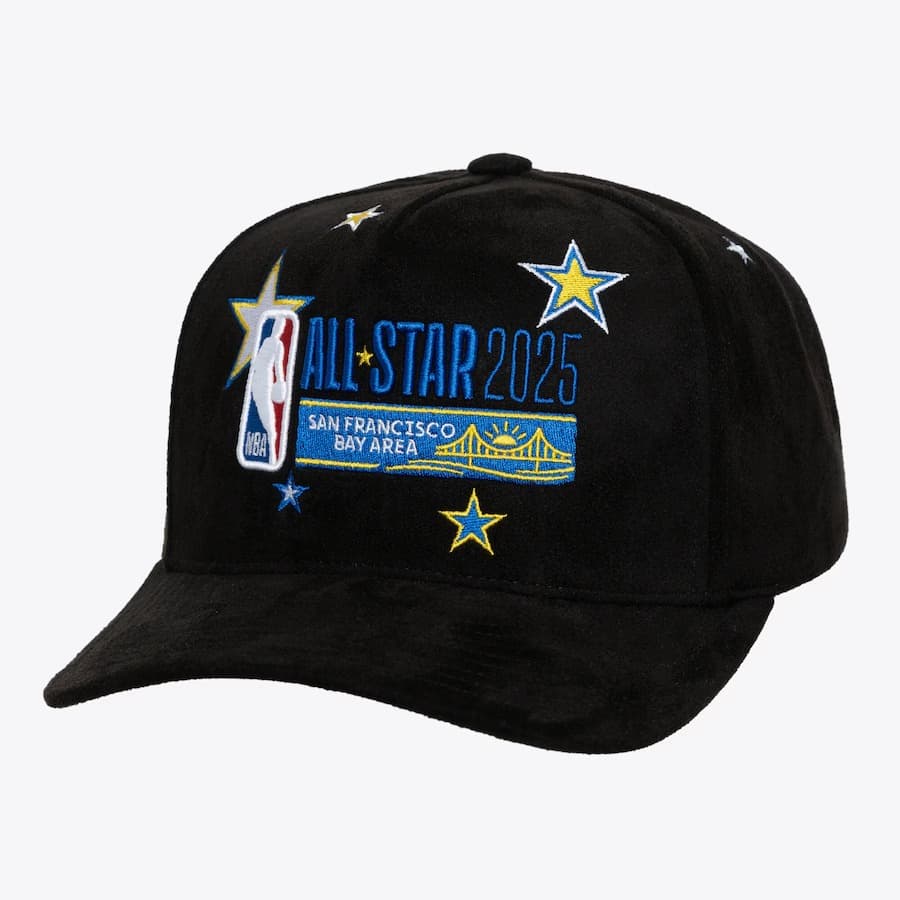 Бейсболка Mitchell & Ness Black 2025 NBA All-Star Game Splash Pro Snapback Hat