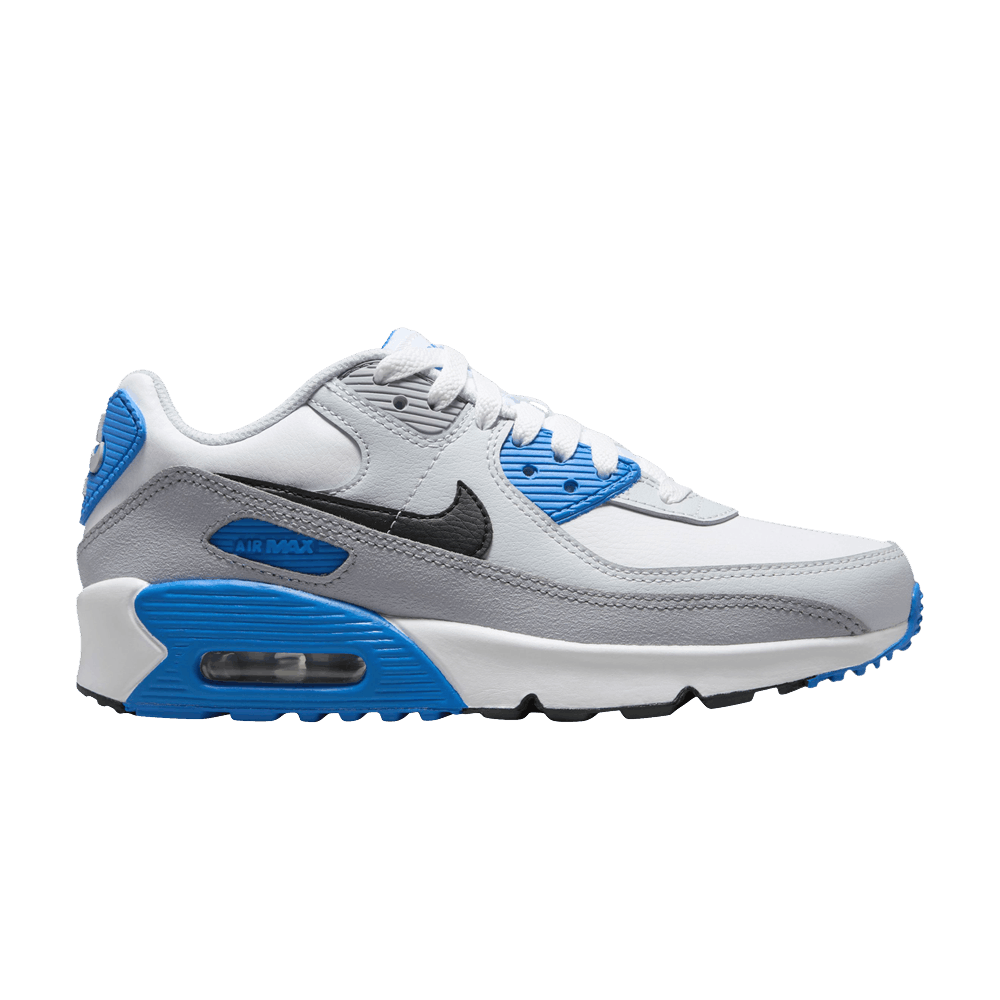 Кроссовки Nike Air Max 90 Leather GS 'Platinum Photo Blue'