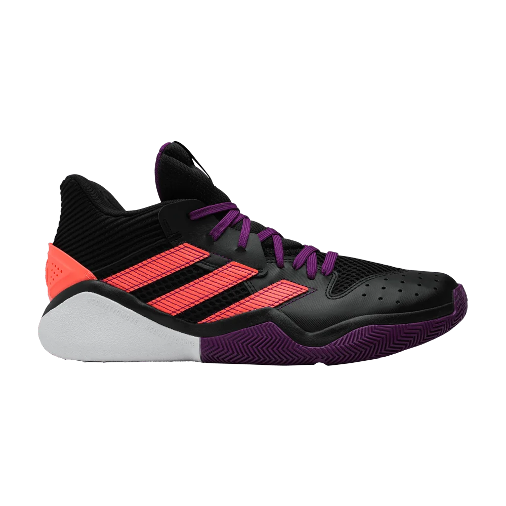 Кроссовки Adidas Harden Stepback 'Black Purple Coral'