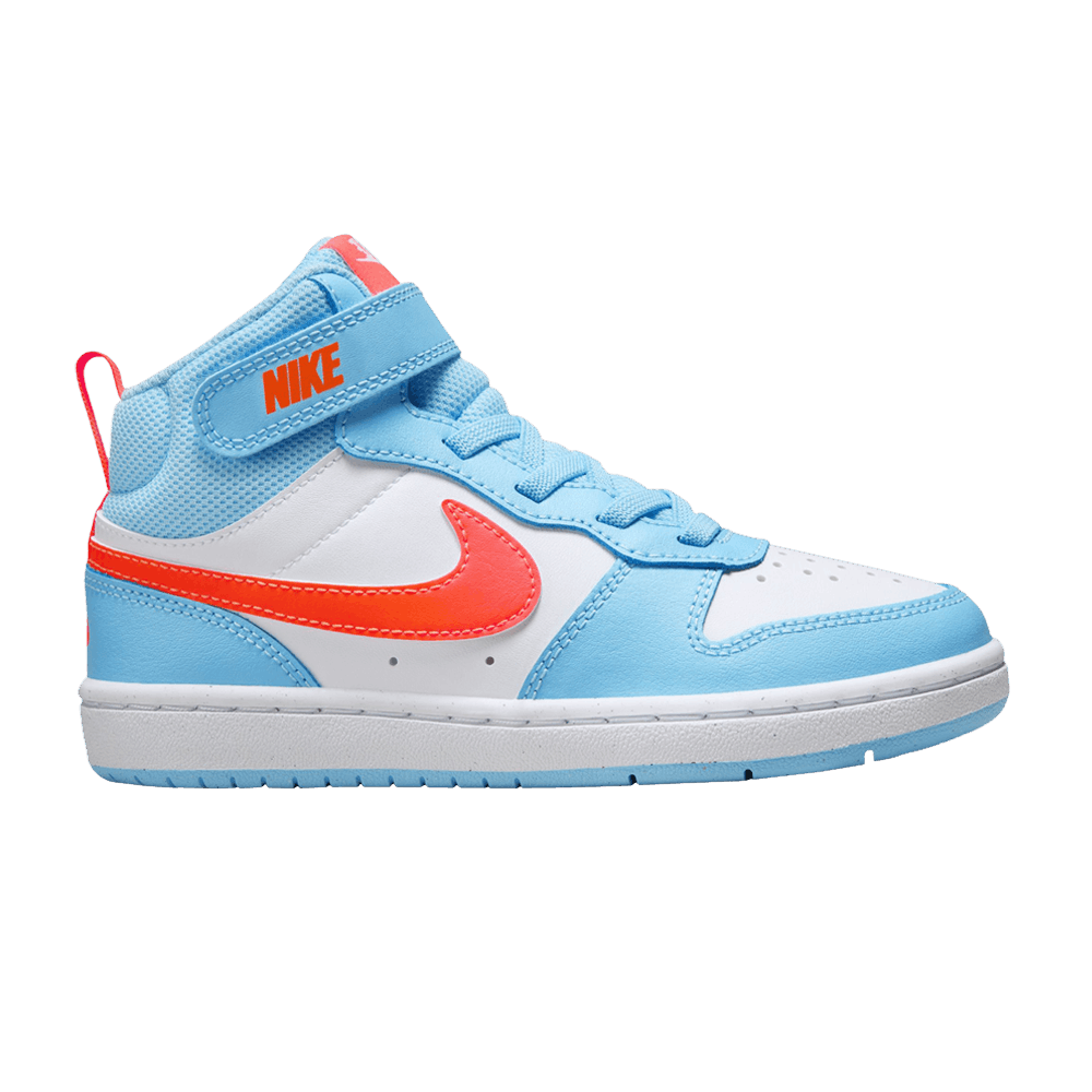 Кроссовки Nike Court Borough Mid 2 PS 'Aquarius Blue Orange'