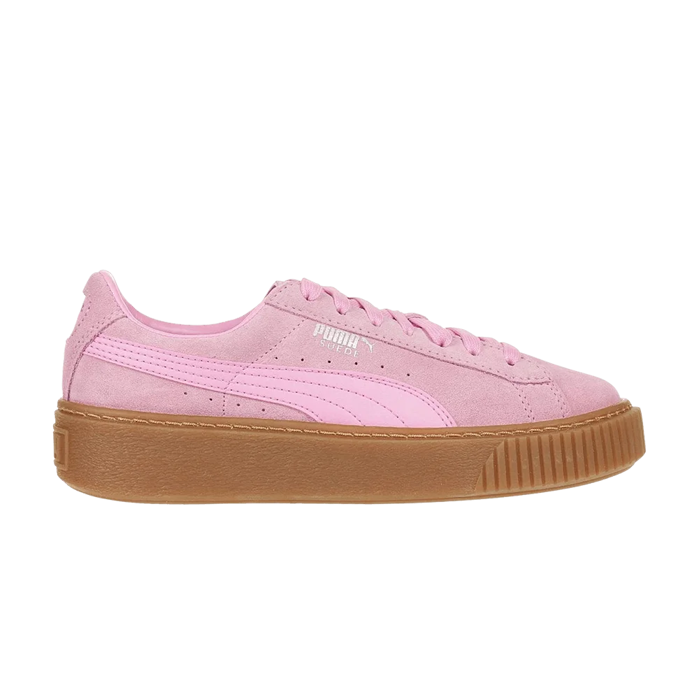 Кроссовки Puma Suede Platform Jr 'Prism Pink'