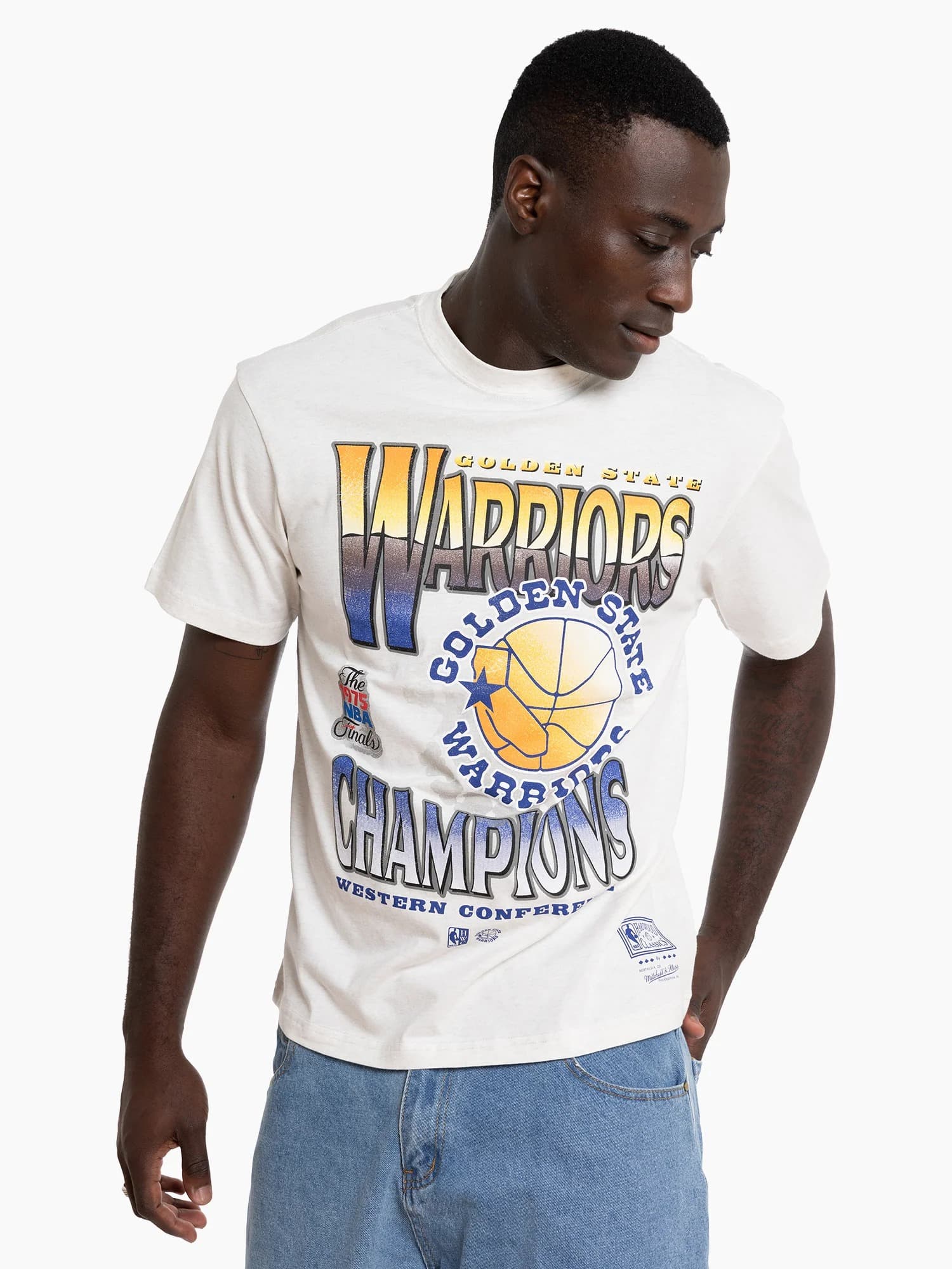 Футболка Mitchell & Ness Golden State Warriors Metallic Vintage T-Shirt