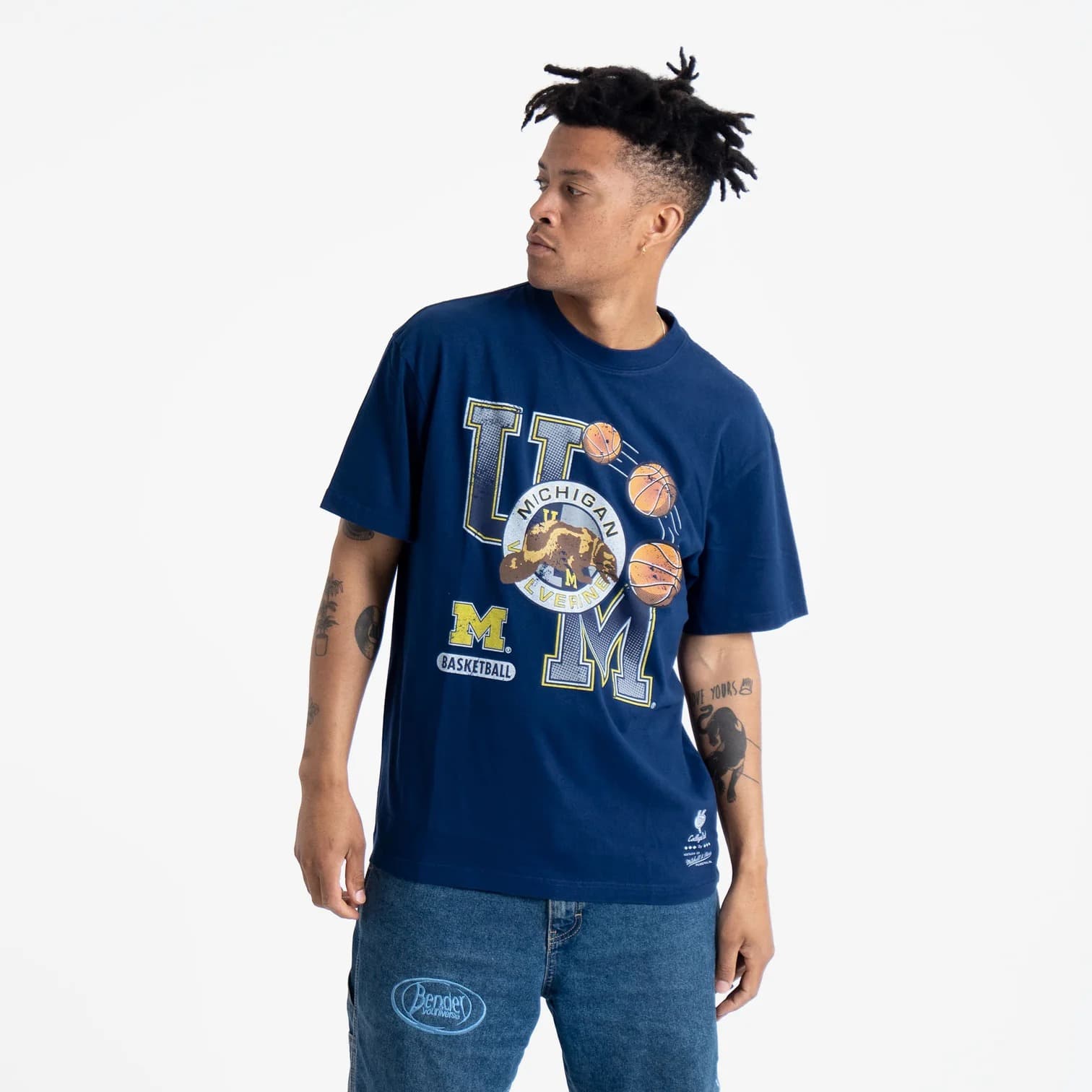 Футболка Mitchell & Ness Michigan Wolverines U Of M NCAA T-Shirt