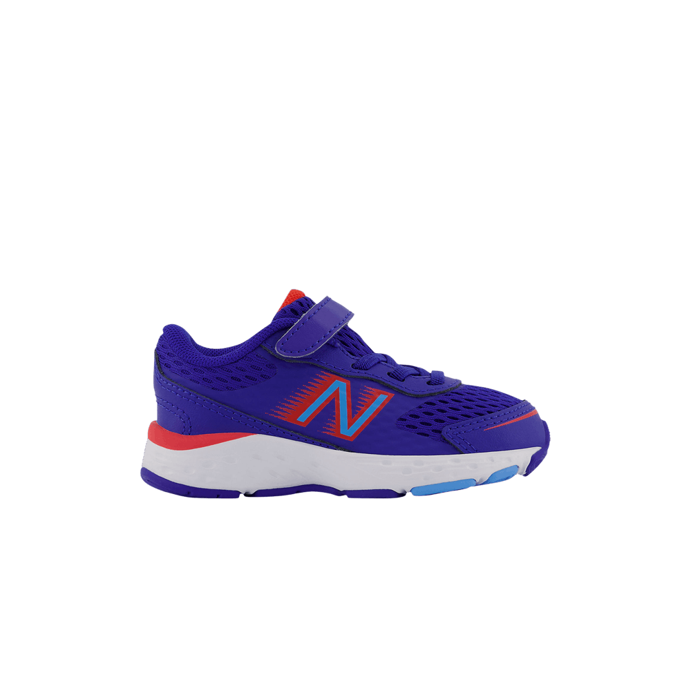 Кроссовки New Balance 680v6 Bungee Toddler X-Wide 'Blue Vibrant Sky'