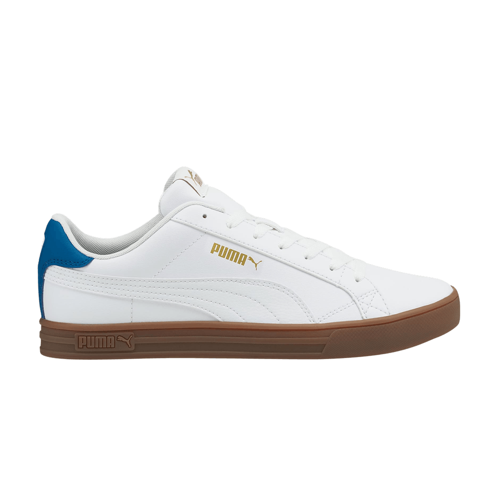 Puma Smash Vulc V3 Lo 'White Mykonos Blue Gum'