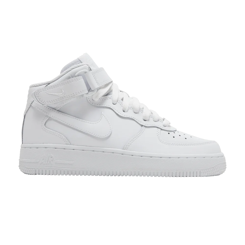 Кроссовки Nike Air Force 1 Mid LE GS 'Triple White'