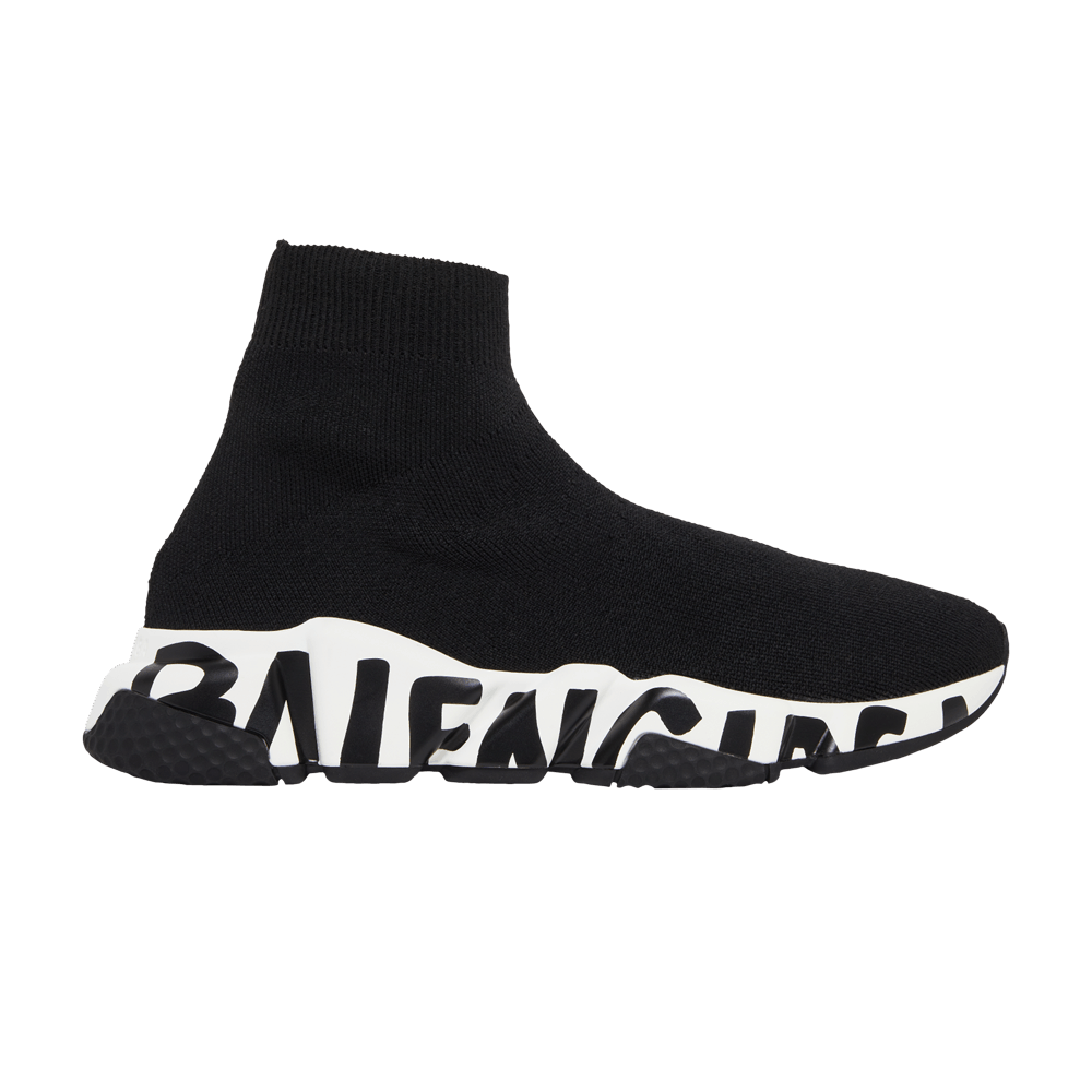 Кроссовки Balenciaga Wmns Speed Sneaker 'Midsole Graffiti - Black White'