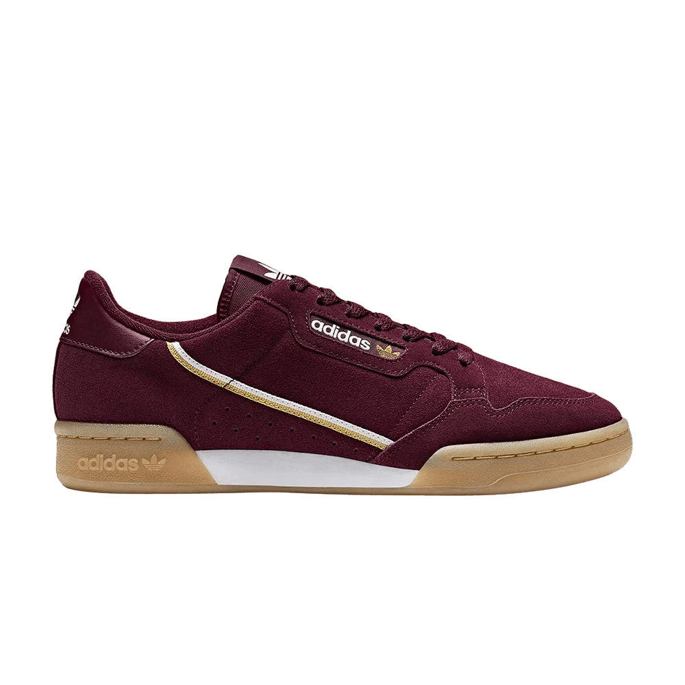 Кроссовки Adidas Continental 80 Suede 'Maroon'