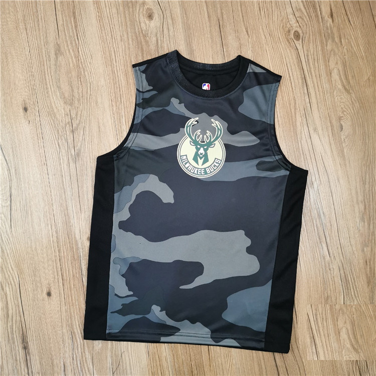 Баскетбольная майка 2020 Milwaukee Bucks Kids Jersey Camo