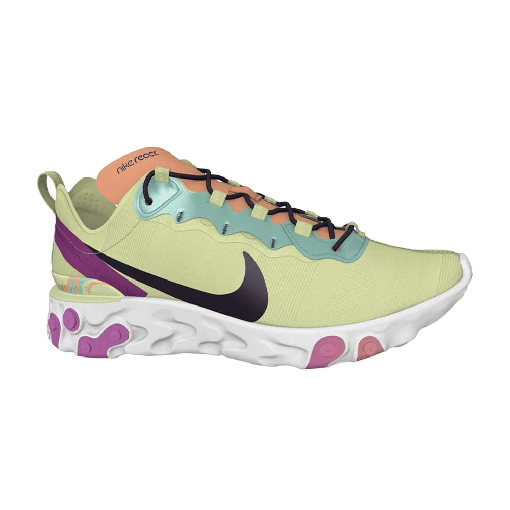 Кроссовки Nike By You x React Element 55 'Psyched By You'