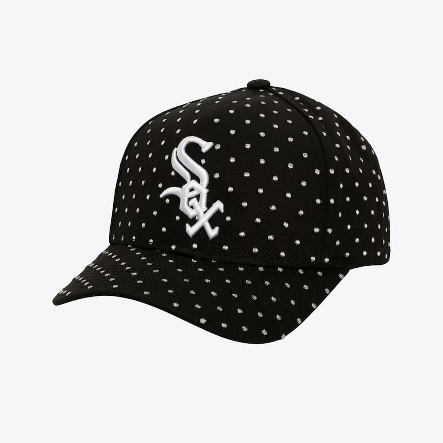 Бейсболка Mitchell & Ness Black Chicago White Sox Polka Polka Pro Adjustable Hat