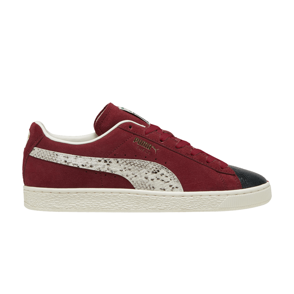 Кроссовки Puma Suede 'Split - Intense Red Snakeskin'
