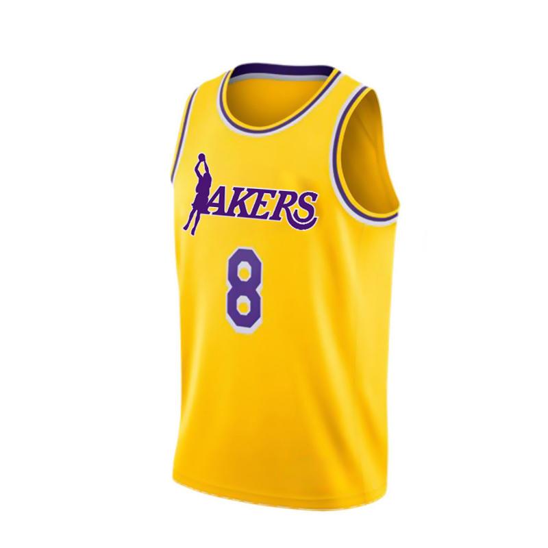 Баскетбольная джерси Ehot Lakers 8 Yellow Jersey