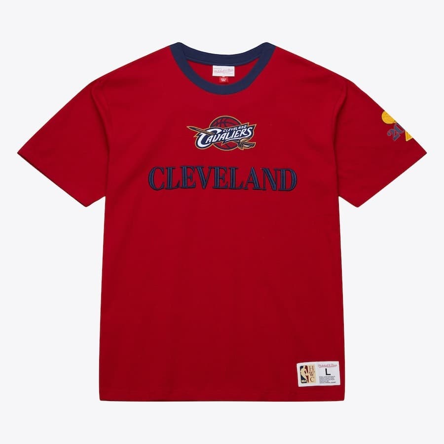 Футболка Mitchell & Ness Wine Cleveland Cavaliers Team OG 3.0 Vintage T-Shirt