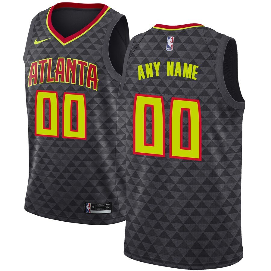 Баскетбольная джерси 2019-20 Atlanta Hawks Swingman Custom Black Icon Edition
