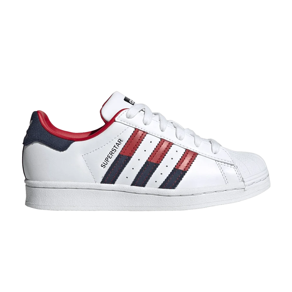 Кроссовки Adidas Superstar J 'Color-Pop Stripes'