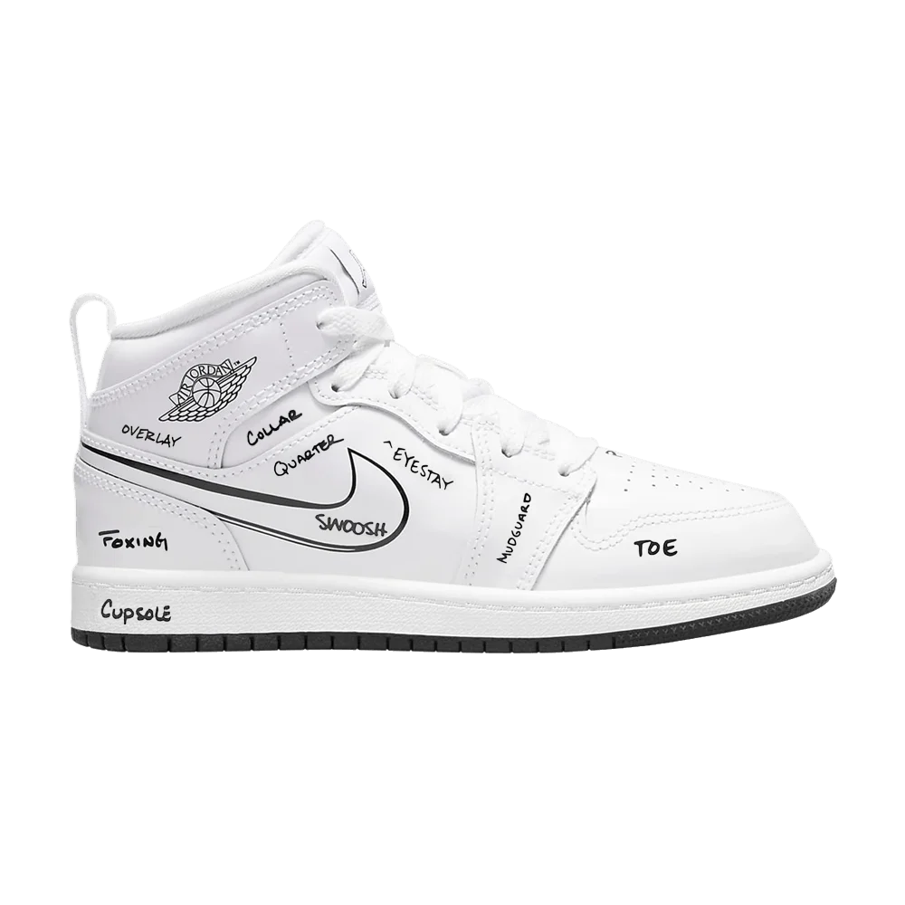 Кроссовки Air Jordan 1 Mid PS 'Schematic'