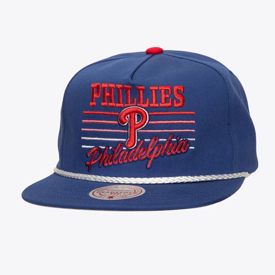 Бейсболка Mitchell & Ness Royal Philadelphia Phillies Radiant Lines Deadstock Snapback Hat