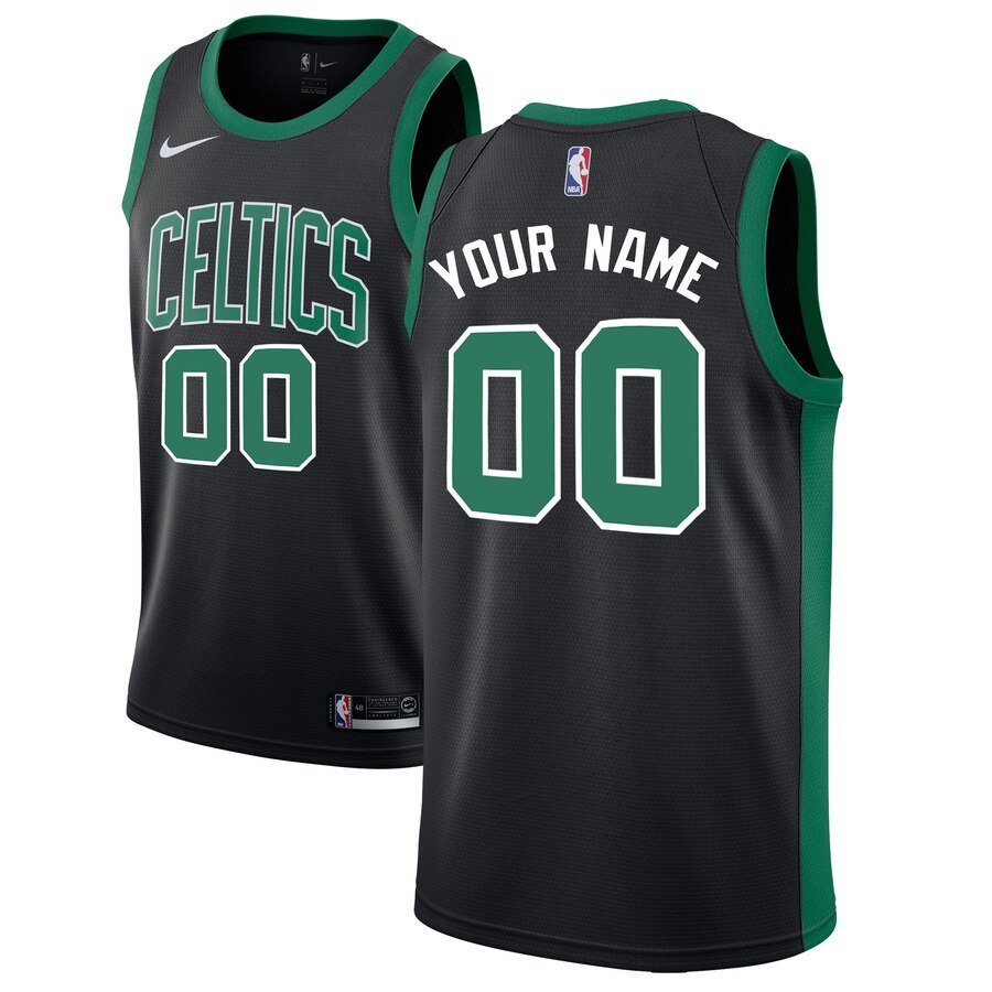 Баскетбольная джерси 2019-20 Boston Celtics Swingman Custom Black – Statement Edition