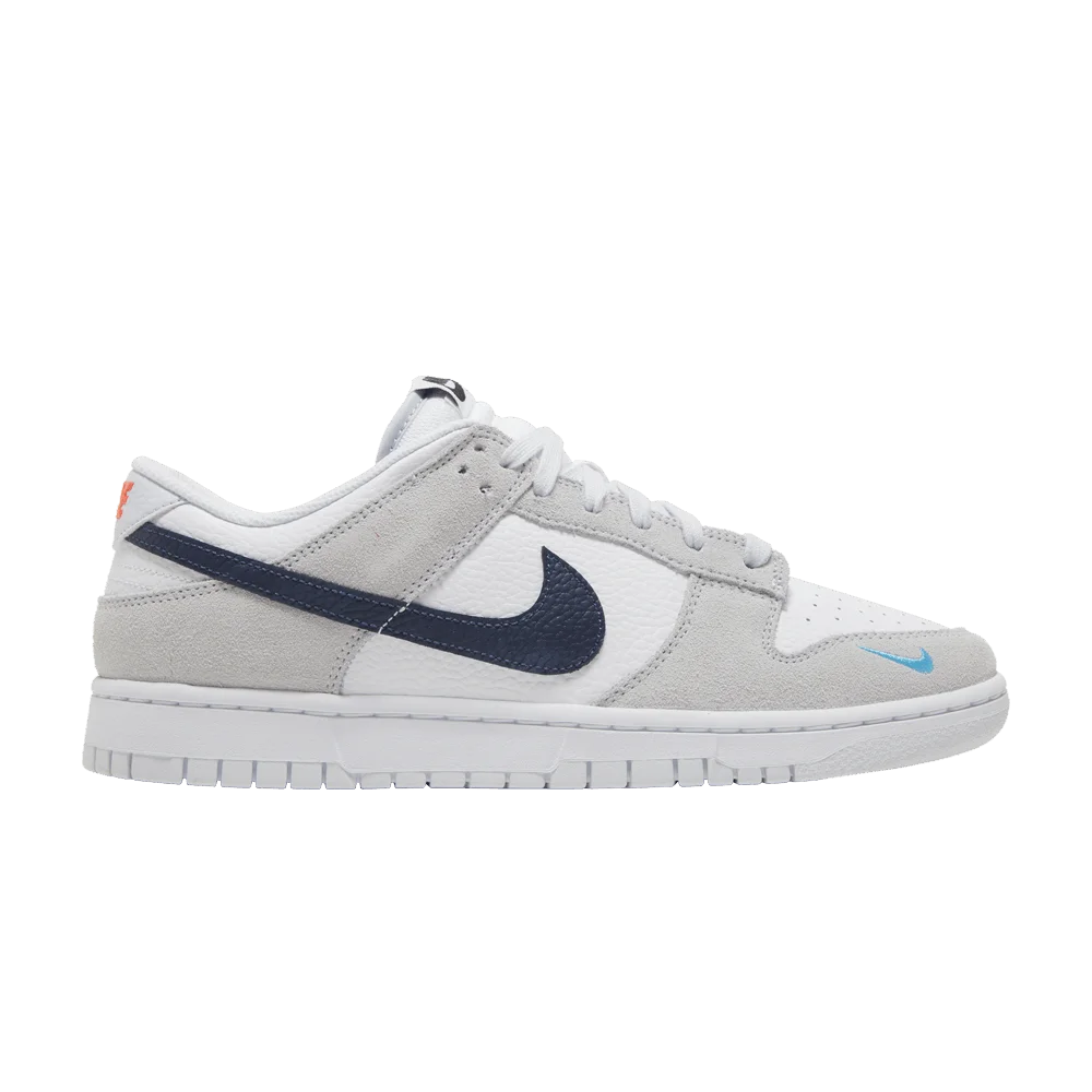 Кроссовки Nike Dunk Low 'Mini Swoosh - Football Grey Midnight Navy'