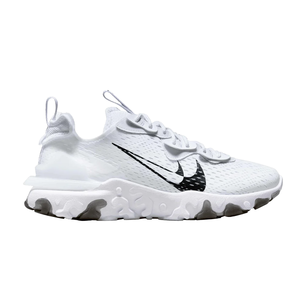 Кроссовки Nike Wmns React Vision 'Double Swoosh - White Black'