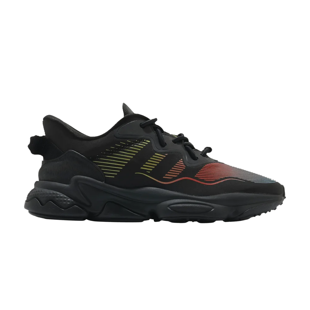 Кроссовки Adidas Ozweego Core 'Black Solar Yellow'