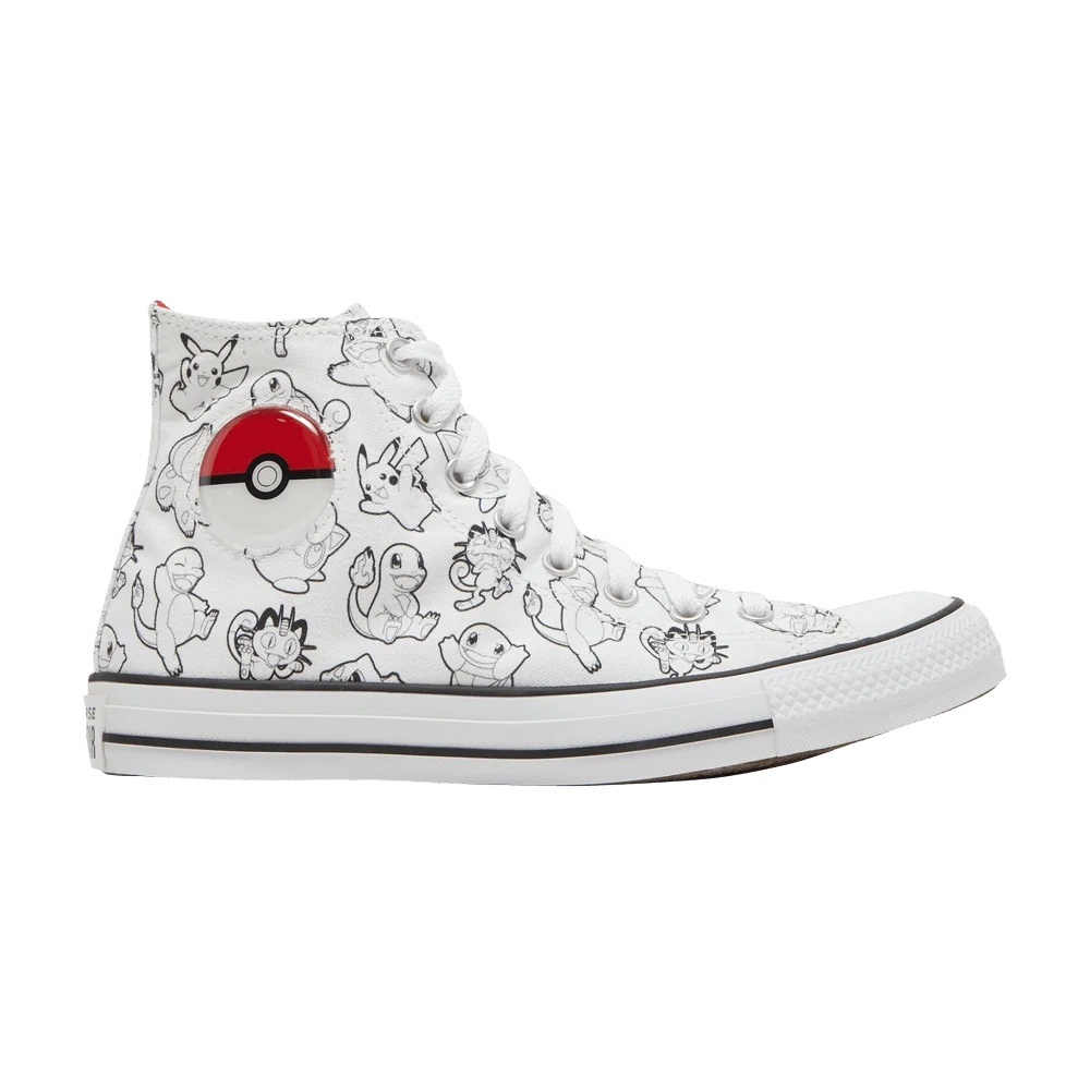 Кроссовки Pokemon x Converse Chuck Taylor All Star High 'Poke Ball'