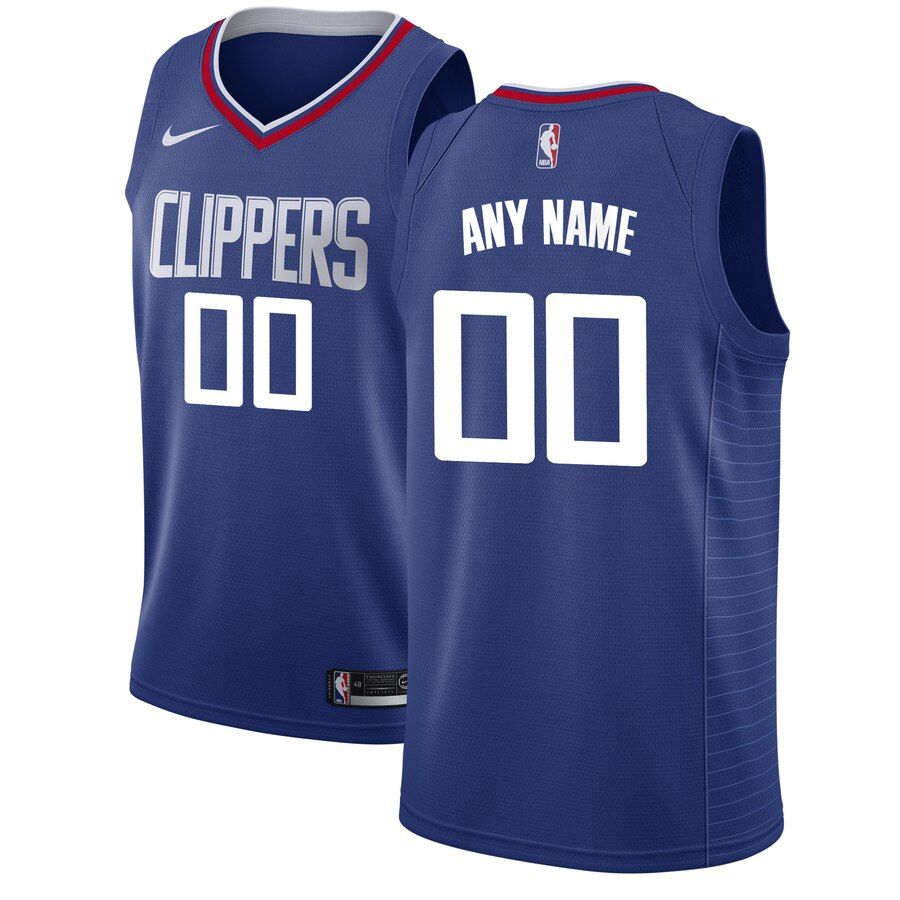 Баскетбольная джерси 2019-20 LA Clippers Swingman Custom Blue Icon Edition