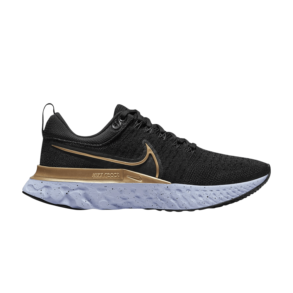 Кроссовки Nike Wmns React Infinity Run Flyknit 2 'Black Metallic Gold'
