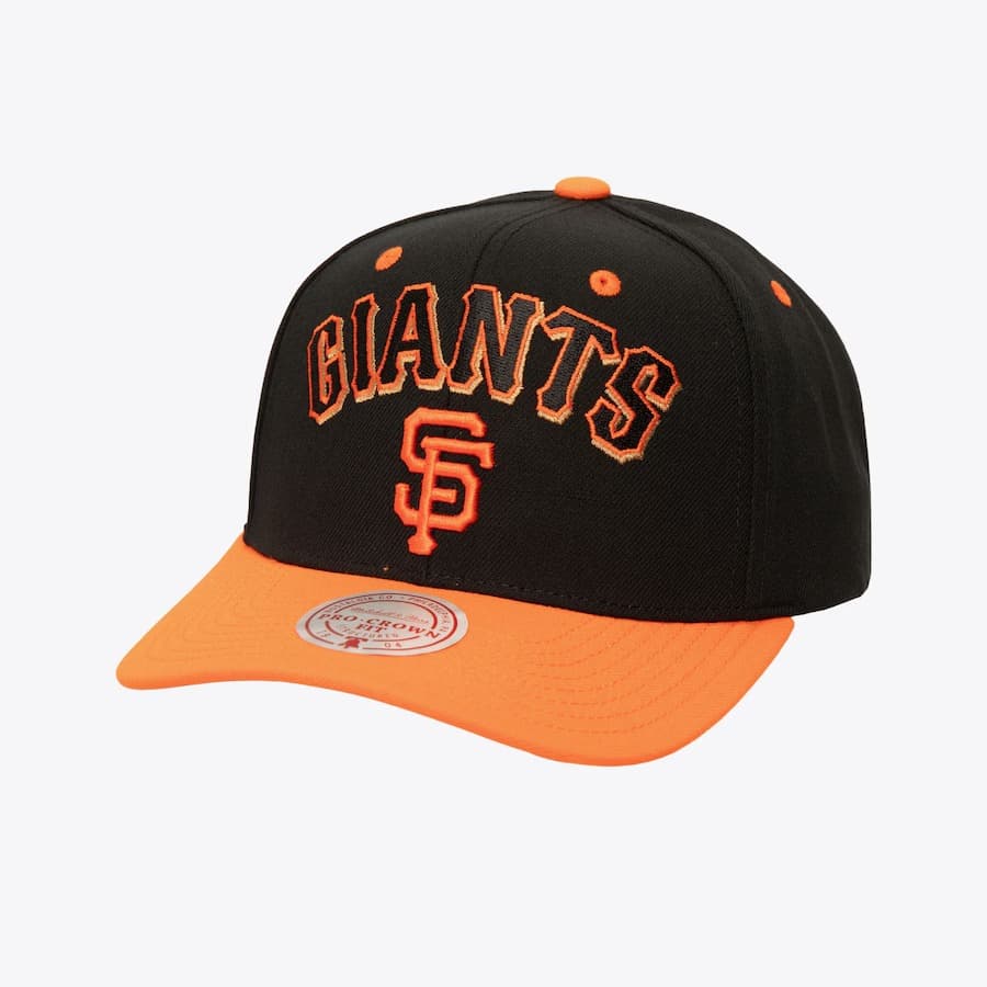 Бейсболка Mitchell & Ness Black San Francisco Giants All In 2.0 Pro Crown Snapback Hat