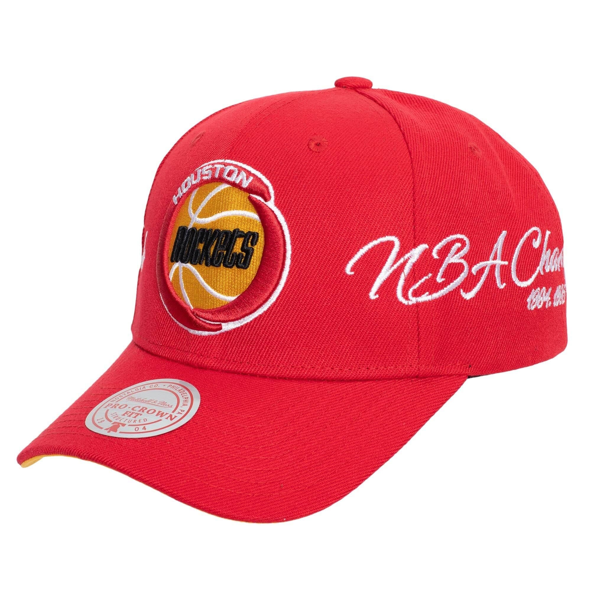 Бейсболка Mitchell & Ness Champ Wrap Pro Snapback HWC Houston Rockets Hat