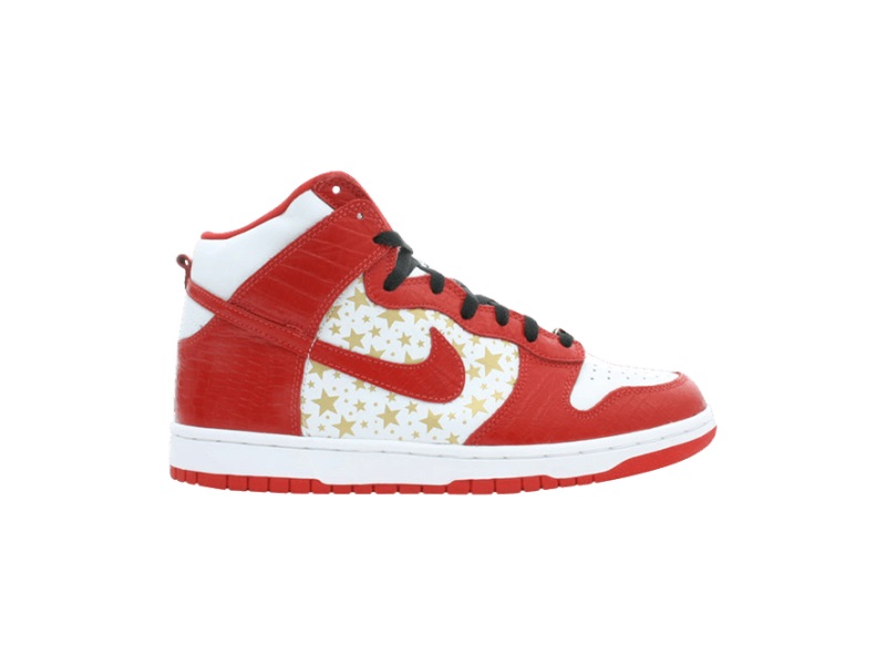 Кроссовки Supreme x Nike Dunk High Pro SB Red Stars